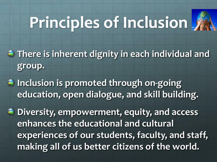 principle of inclusion principle of inclusion