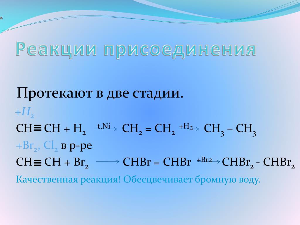 Ch ch ni. Ch 2 =Ch 2 +h 2 название реакции. Реакция присоединения ch2= ch2+h2.