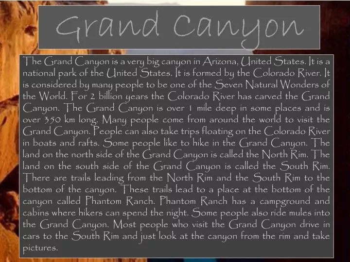 grand canyon n.