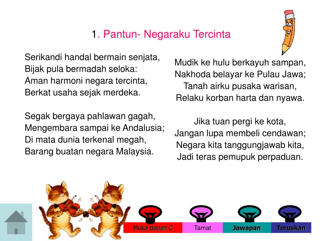 Ppt 1 Pantun Negaraku Tercinta Powerpoint Presentation Free Download Id 4978102