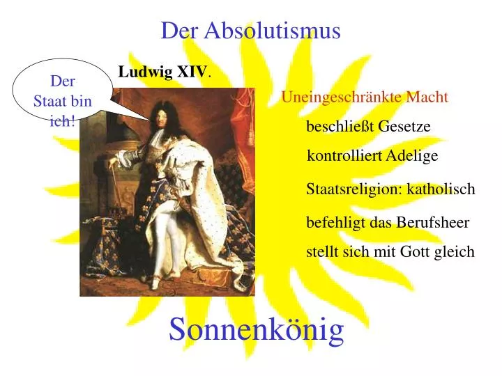 PPT Der Absolutismus PowerPoint Presentation, free download ID4979456