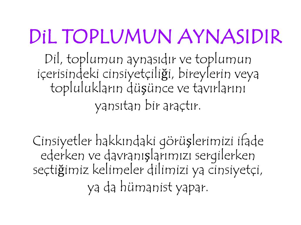 PPT - DiLDEKi CiNSiYETÇiLiK PowerPoint Presentation, free download -  ID:4979636