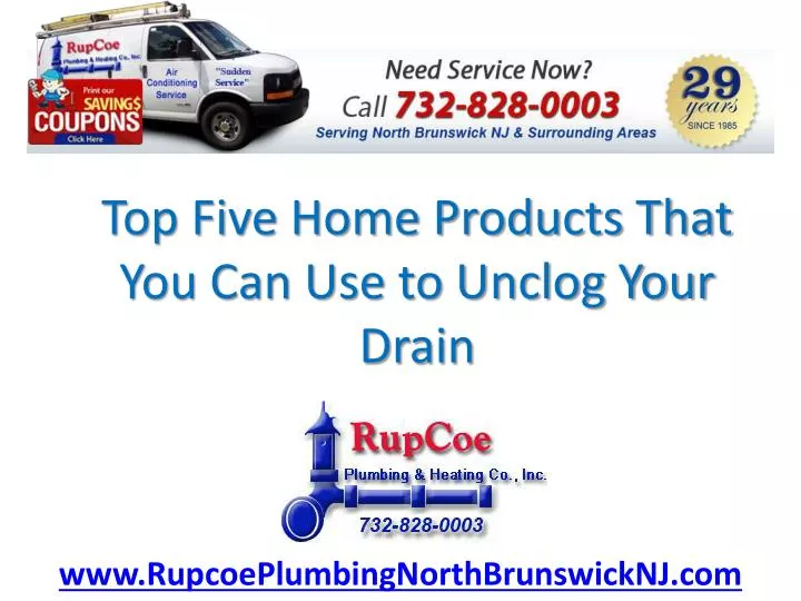top five home products that you can use to unclog your drain n.