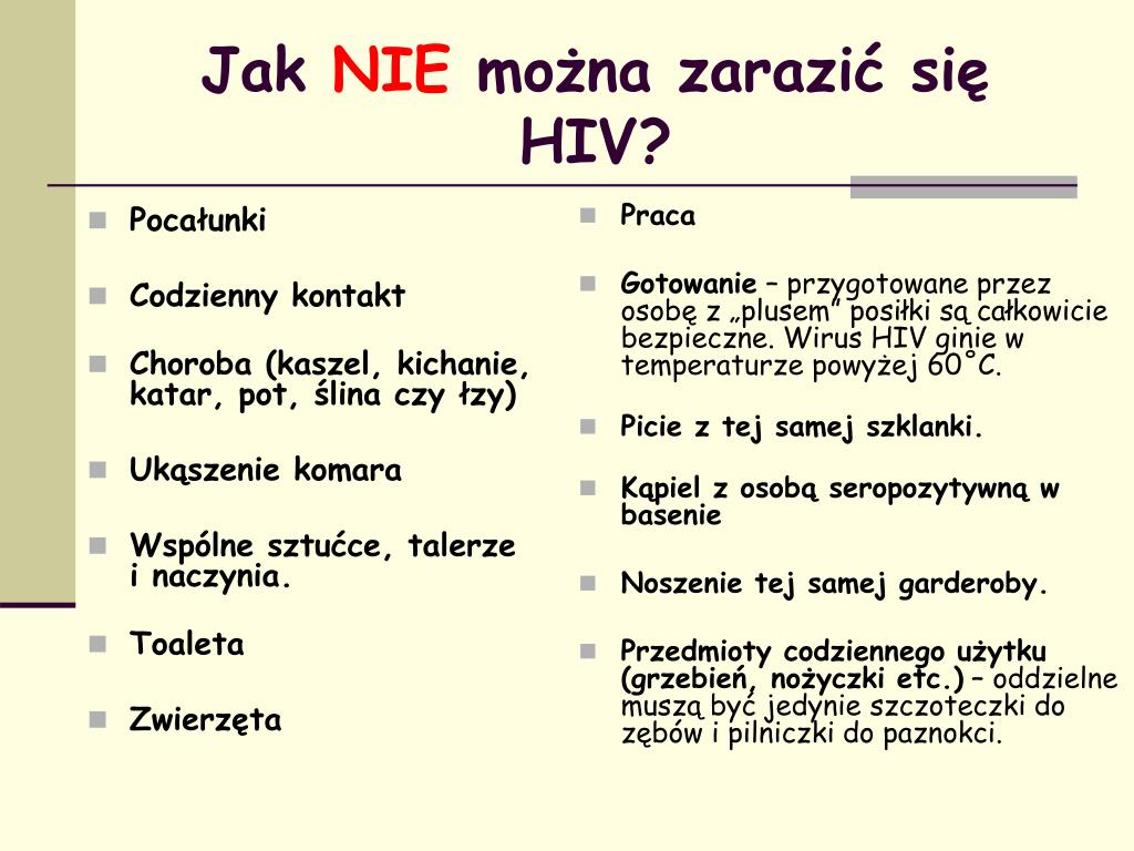 Podkreśl Sytuacje Podczas Których Można Zarazić Się Hiv PPT - PRAWDA O HIV/AIDS PowerPoint Presentation, free download - ID:4981255