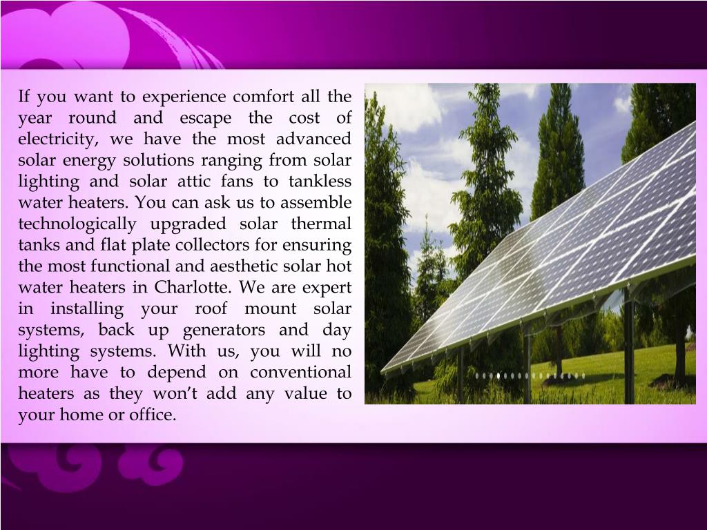 PPT - Efficient Solar Hot Water Heaters for Your Home or Business ...