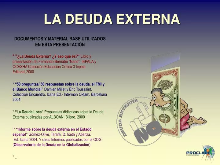 Ppt La Deuda Externa Powerpoint Presentation Free Download Id4984825