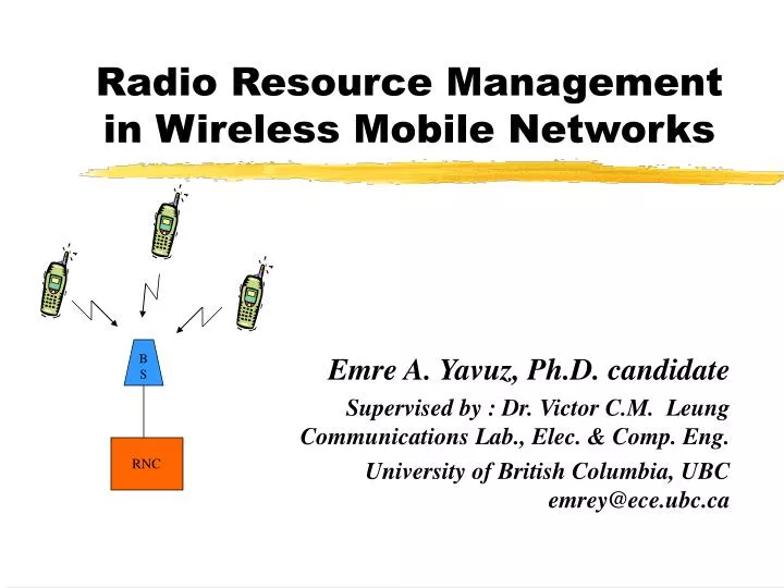 PPT - Radio Resource Management in Wireless Mobile Networks PowerPoint  Presentation - ID:4984951