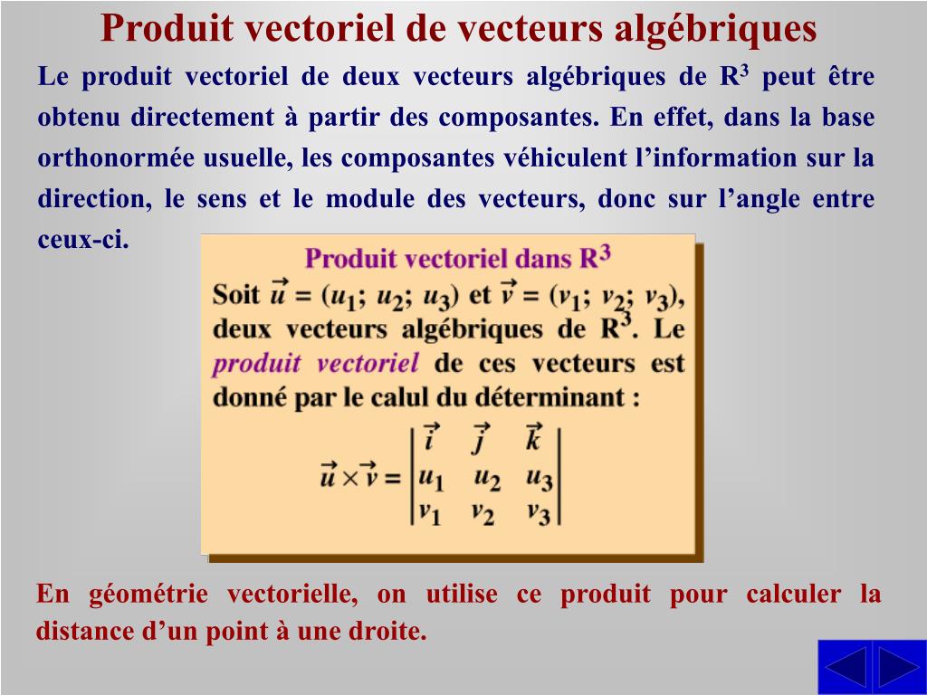 Ppt Geometrie Vectorielle Powerpoint Presentation Free Download