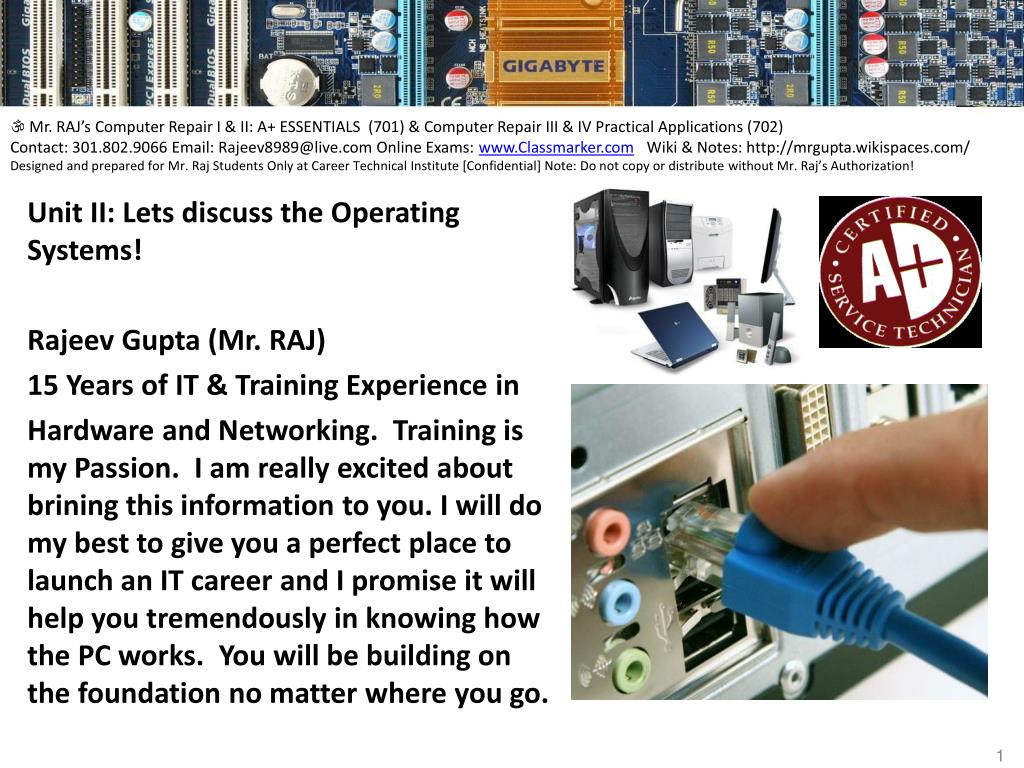 Ppt Unit Ii Lets Discuss The Operating Systems Rajeev Gupta Mr Raj Powerpoint Presentation Id