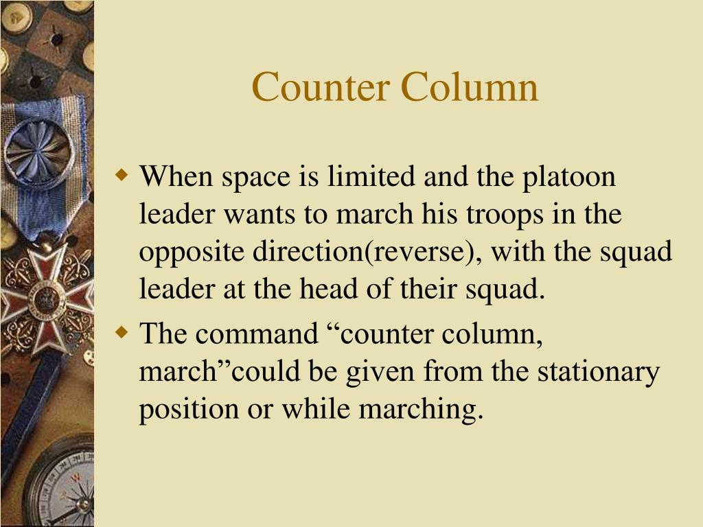 Counter Column March Army