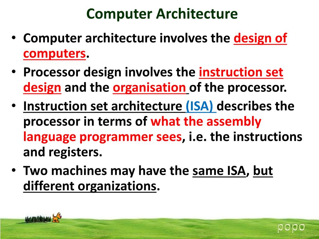 architecture of computer systems presentation