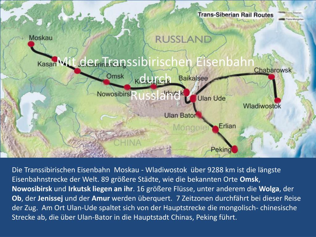 ppt mit der transsibirischen eisenbahn durch russland powerpoint presentation id 4989230