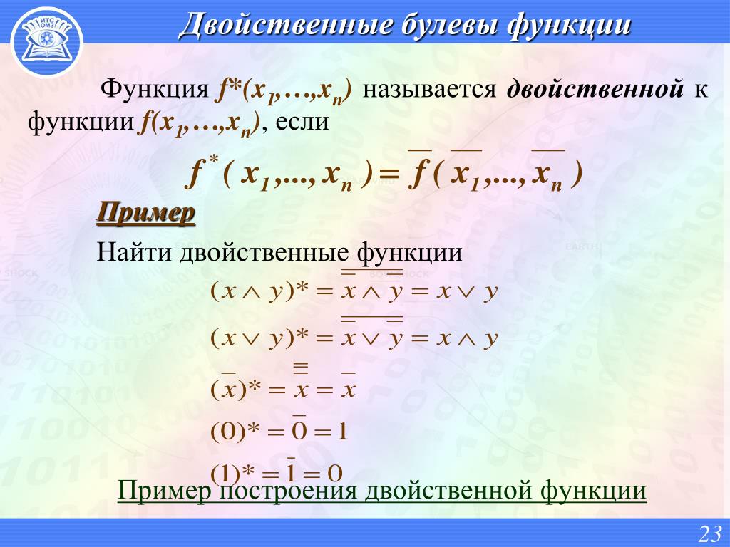 Соединение с двойственной функцией. Двойственная функция пример. Двойственная функция дискретная математика. Двойственные булевы функции. Таблица двойственных функций.