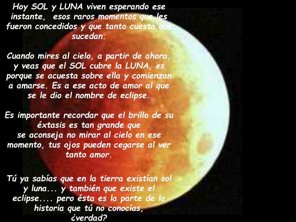 PPT - EL SOL Y LA LUNA PowerPoint Presentation, free download - ID:4991566