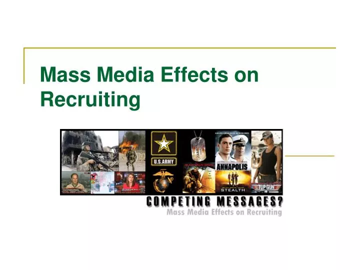 mass media effects mass media effects