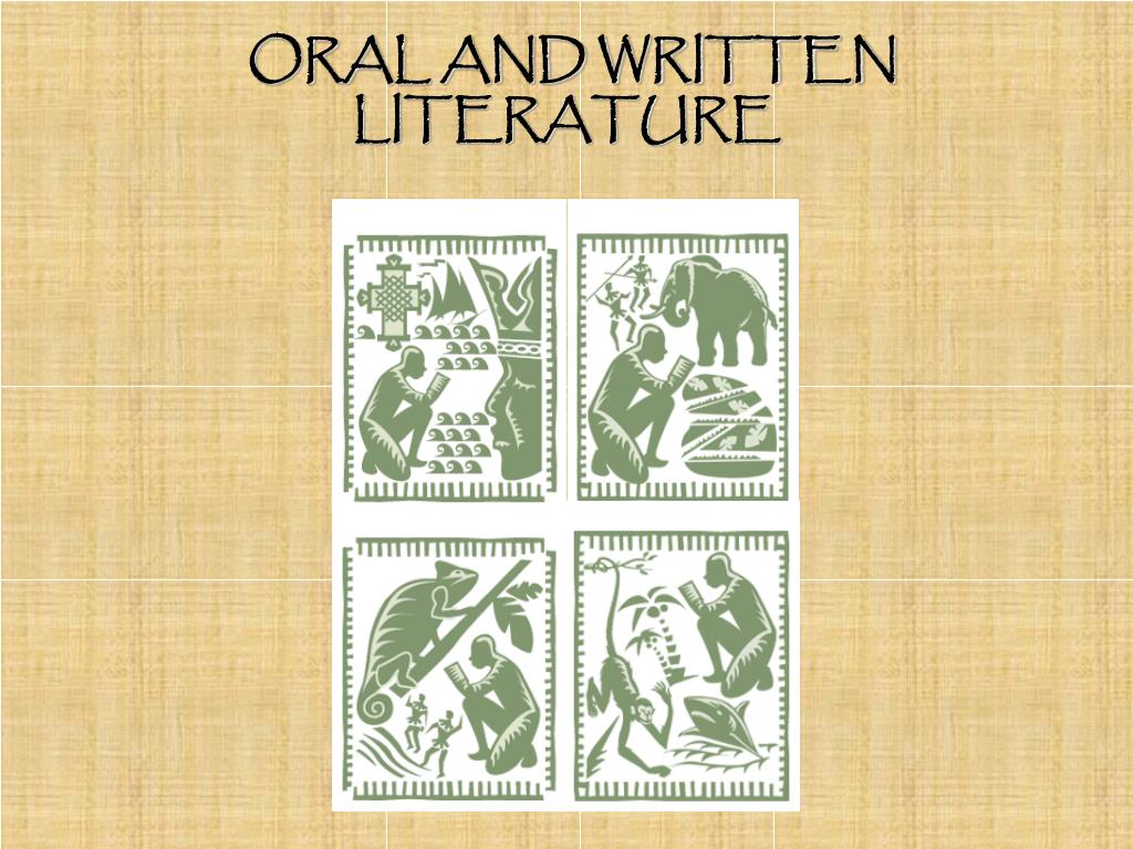 what is difference between oral literature and written literature