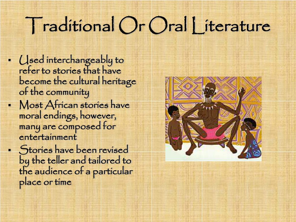 what is written and oral literature