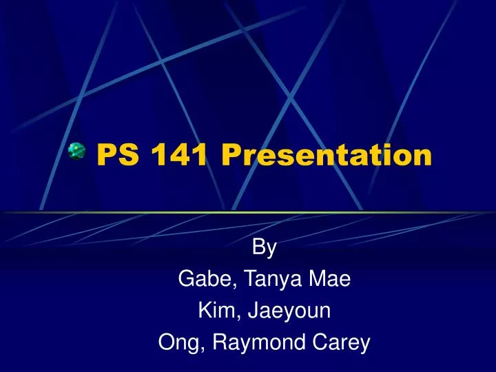 ps 141 presentation n.
