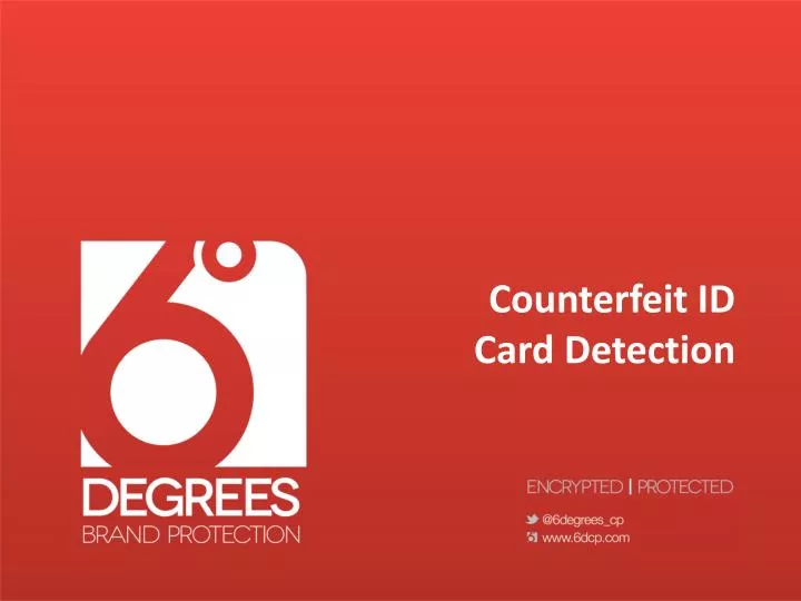 Ppt Counterfeit Id Card Detection Powerpoint Presentation Free