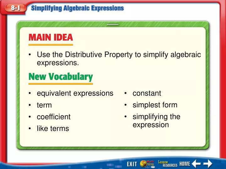 Ppt Main Idea Vocabulary Powerpoint Presentation Free Download