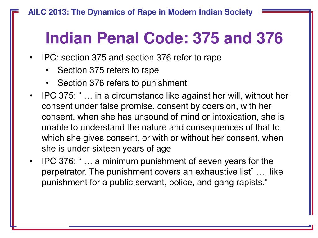 rape in ipc