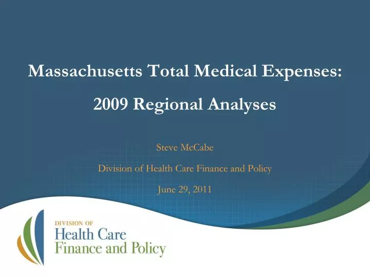massachusetts total medical expenses 2009 regional analyses n.