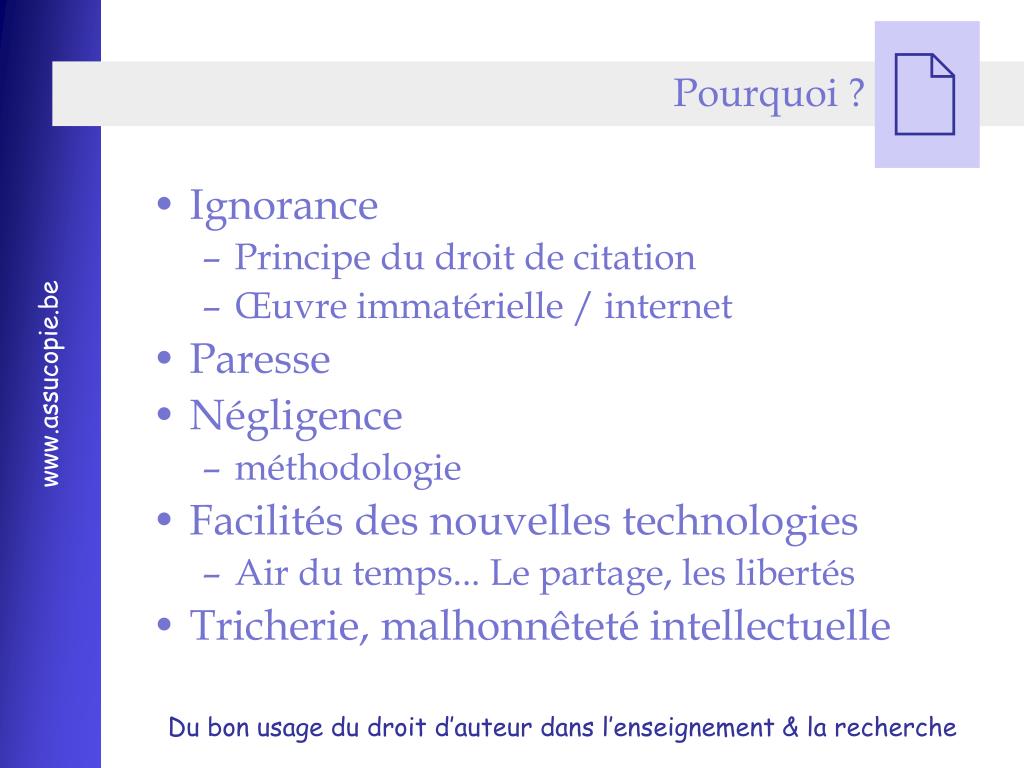 Ppt Prevenir Et Eviter Le Plagiat En Respectant Le Droit D Auteur En Classe Powerpoint Presentation Id