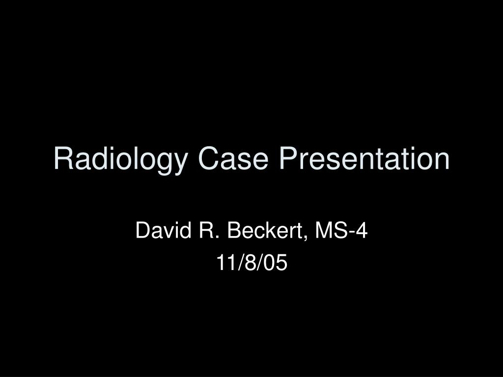 case study for radiology