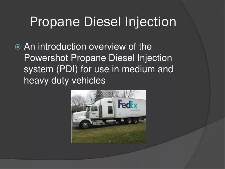 PPT Propane Diesel Injection PowerPoint Presentation, free download