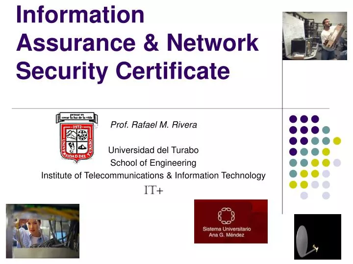 PPT Information Assurance Network Security Certificate PowerPoint PPT Information Assurance Network Security Certificate PowerPoint