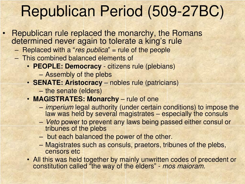 PPT - Roman Republic 509 BC To 27 BC PowerPoint Presentation, Free ...