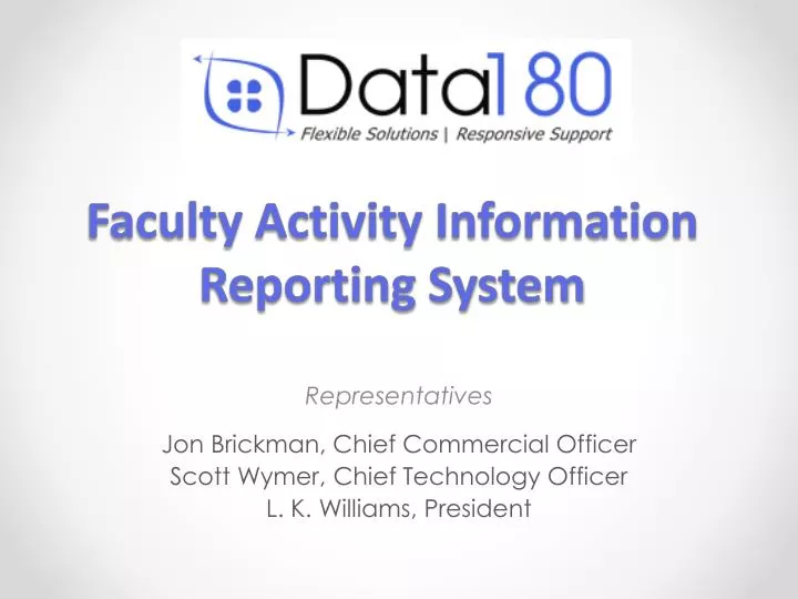faculty activity information reporting system n.