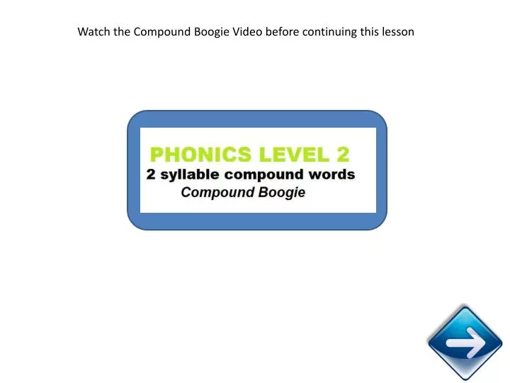 PPT - Watch the Compound Boogie Video before continuing this lesson ...