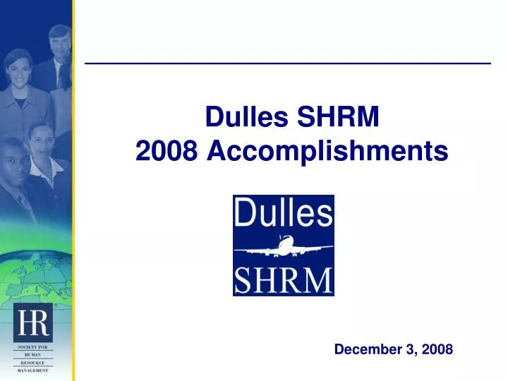 dulles shrm 2008 accomplishments n.