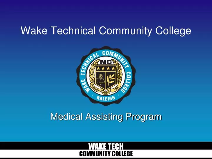 PPT Wake Technical Community College PowerPoint Presentation, free