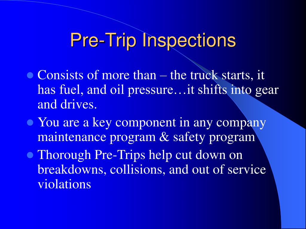 truck preflight inspection