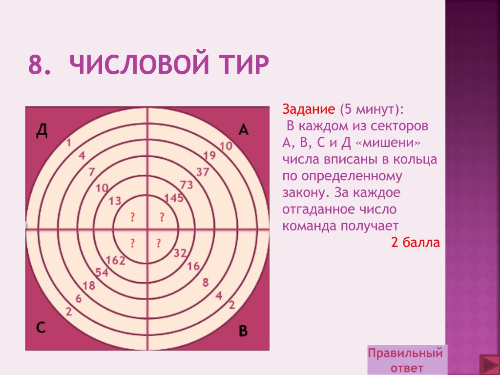 Задача про мишень. Числовые закономерности. Мишени с цифрами кратные 10. Задача про три мишени. Ответ клетка мишени заполнена цифрами отгадать слово.