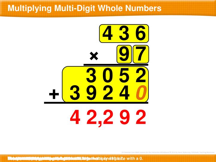 PPT - Multiplying Multi-Digit Whole Numbers PowerPoint ...