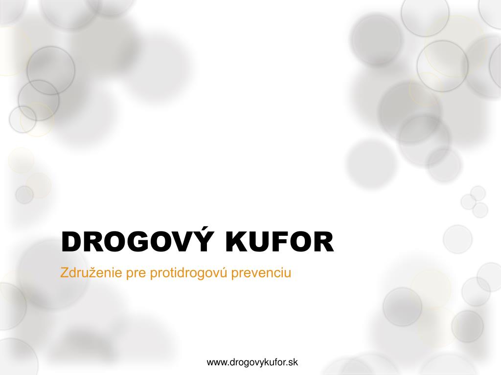 PPT - DROGOVÝ KUFOR PowerPoint Presentation, free download - ID:5006585