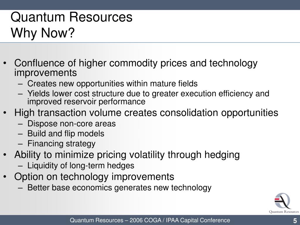 PPT - IPAA Private Capital Conference Quantum Resources an Oil and Gas ...