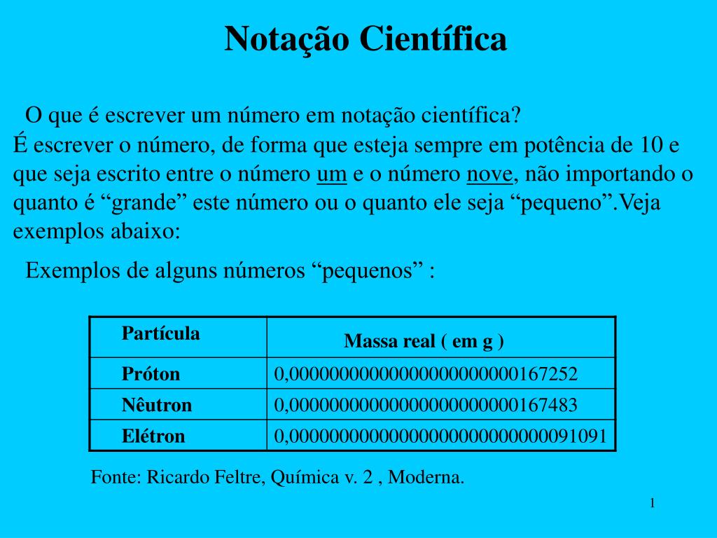 Potência de Dez e Notação Científica