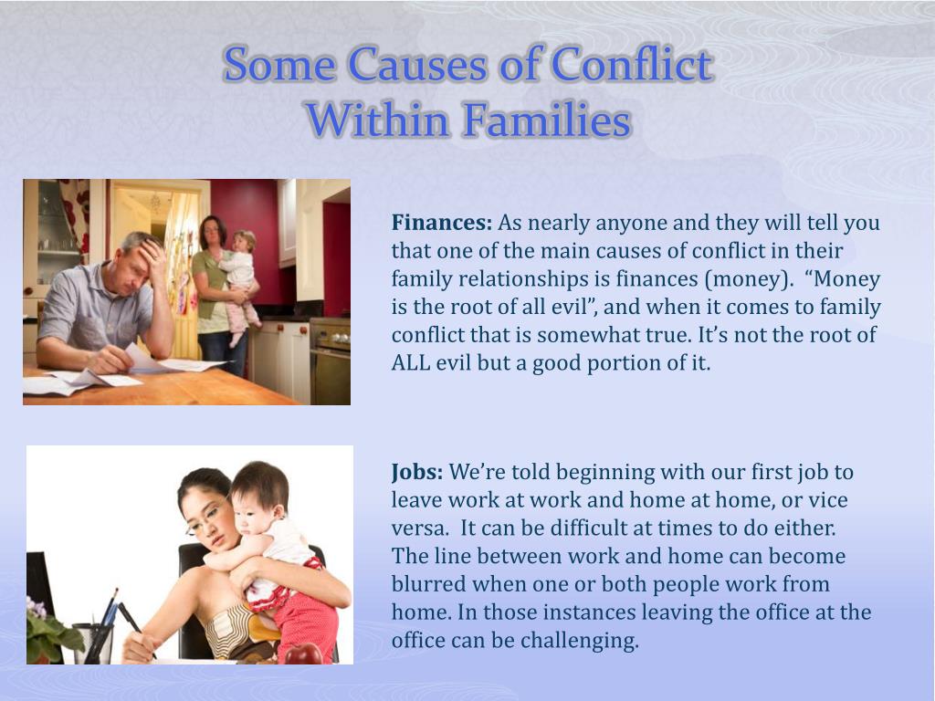 PPT Causes Of Family Conflict And Methods For Resolving It PowerPoint 