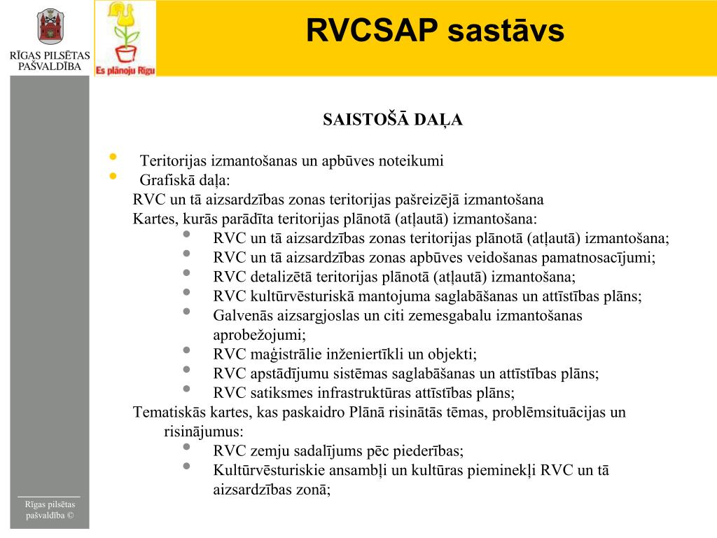 PPT - Rīgas vēsturiskā centra un tā aizsardzības zonas teritorijas  plānojums PowerPoint Presentation - ID:5009842