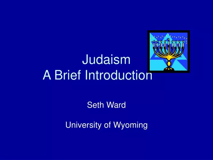 judaism a brief introduction n.