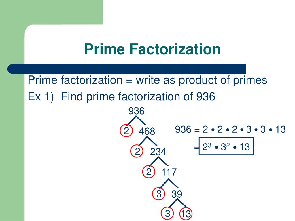 PPT - 4.4 Prime Factorization PowerPoint Presentation, free download