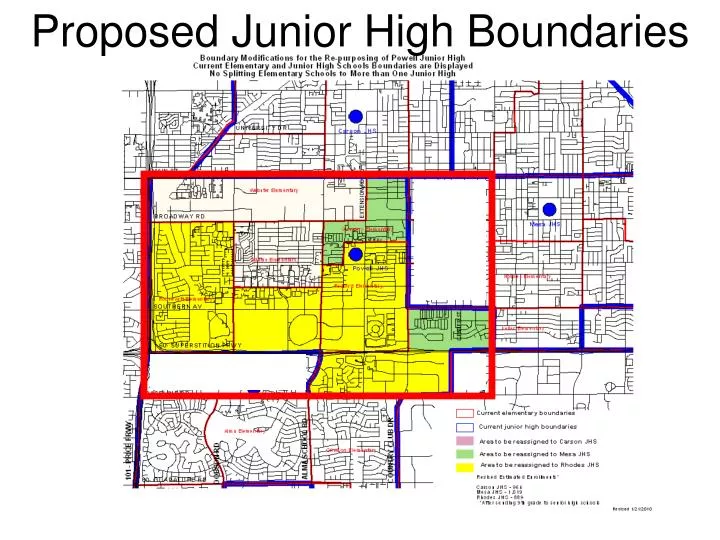 proposed junior high boundaries n.