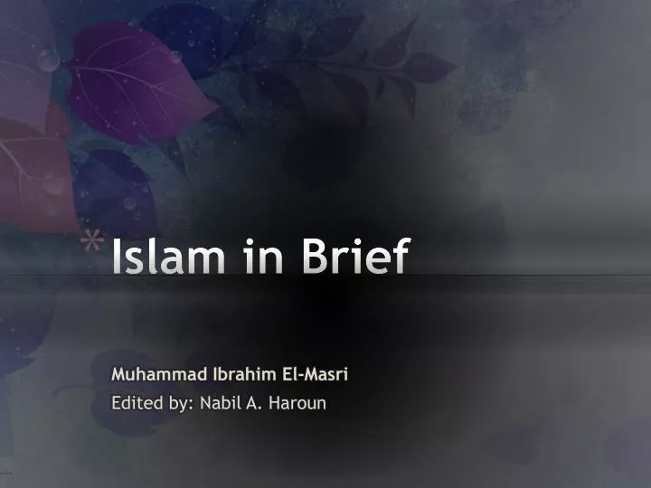 islam in brief n.