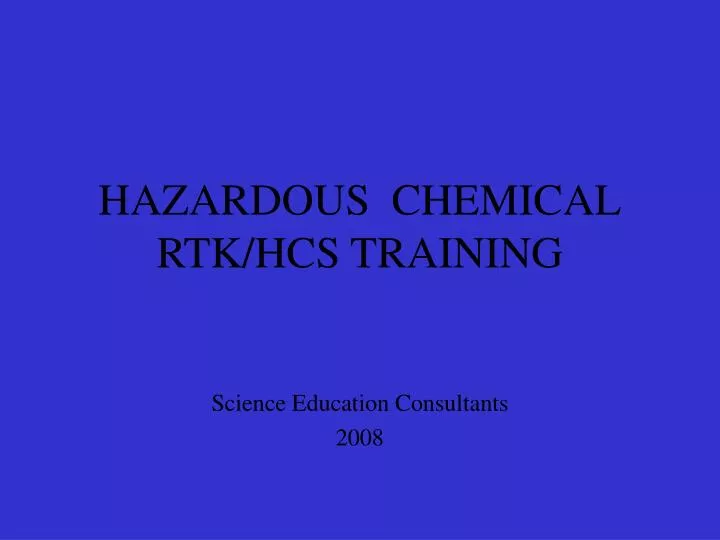 hazardous chemical rtk hcs training n.
