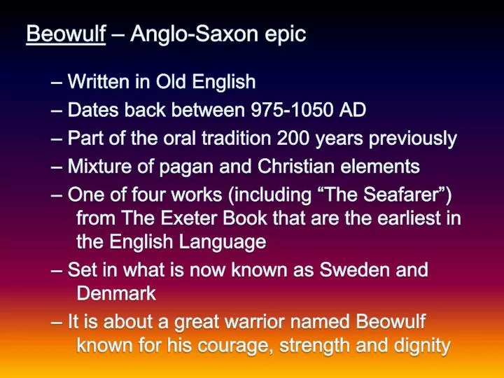 an analysis of the pagan and christian elements in beowulf an epic poem an analysis of the pagan and christian elements in beowulf an epic poem