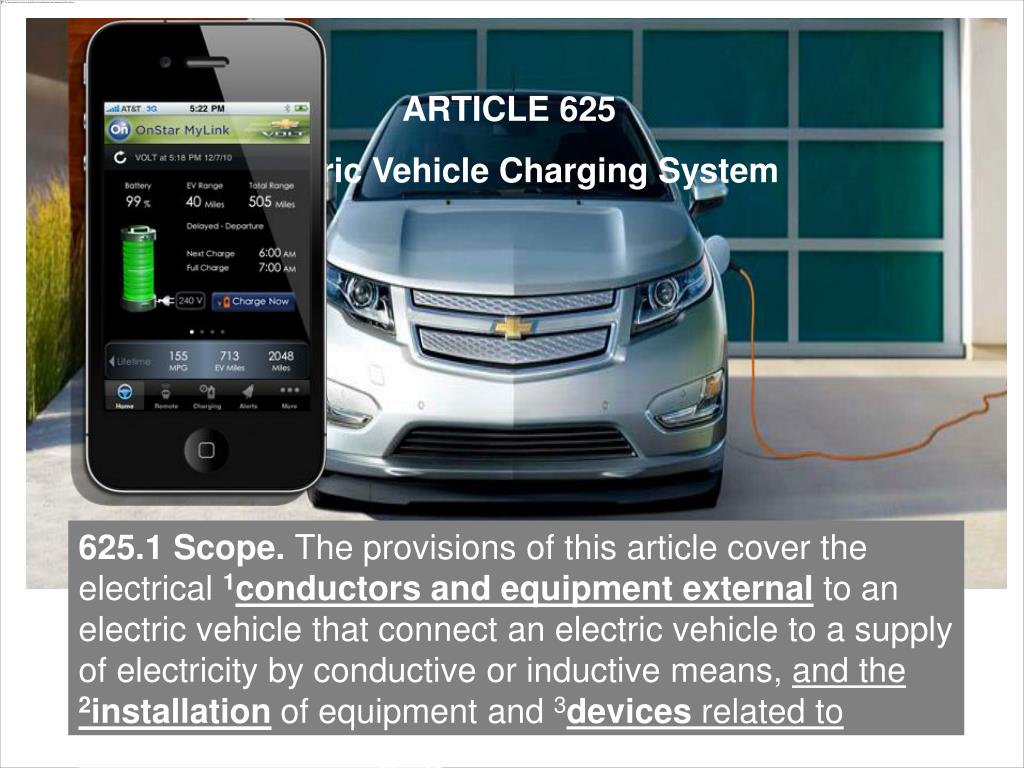 PPT ARTICLE 625 Electric Vehicle Charging System PowerPoint
